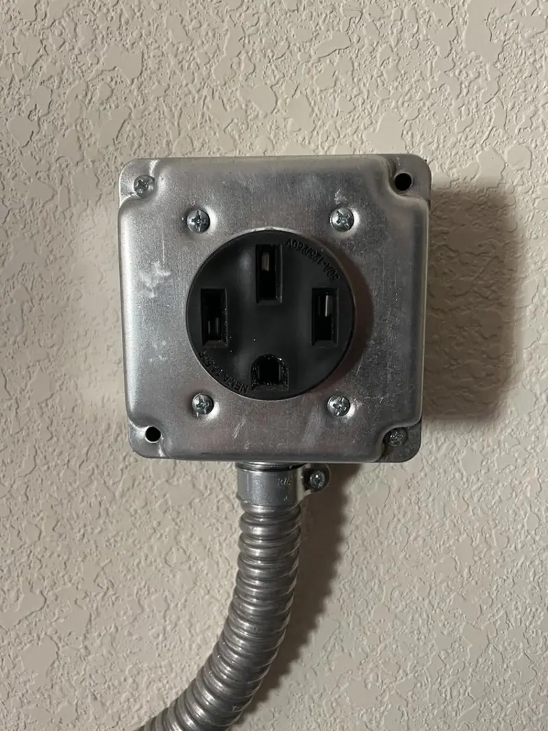 NEMA 14-50 outlet installed for Smart Home Electrical in Sebring